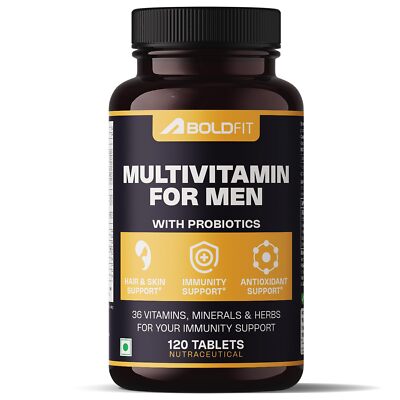 Boldfit Multivitamin Tablette für Herren 120 Tabletten