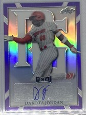 2021 LEAF PERFECT GAME METAL PURPLE REFRACTOR DAKOTA JORDAN AUTO #21/25
