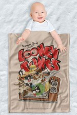Looney Tunes Soft Fleece, Cozy Crib Throw 30"x40" Saturday Mornings
