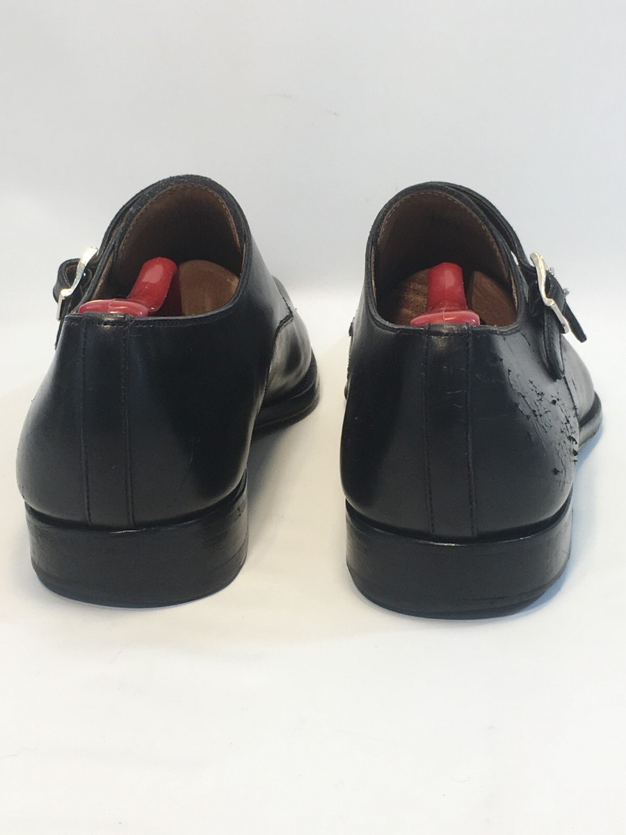 Magnanni Miro 9.5 Size Men Black Shoes Magnanni - Miro Double Buckle Monk | Q Clothier main image 4