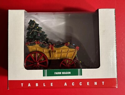 Lemax Christmas Farm Wagon Coventry Cove Table Accent 2005 NEW NIB
