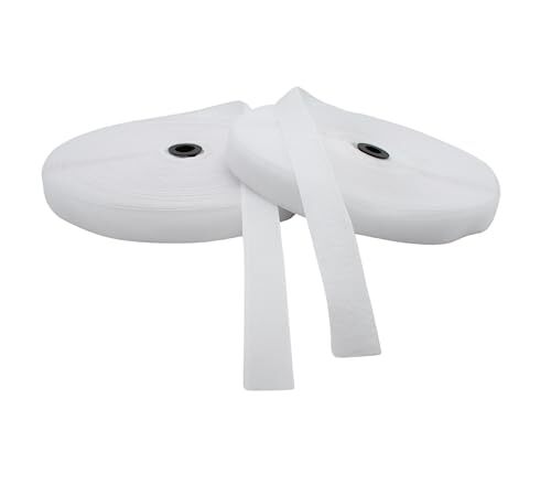 DOJA Barcelona | Nastro Hook Loop da cucire | Hook Loop Cucire Bianco | 1 (D1X)