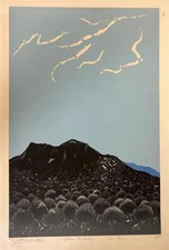 Daniel  Erez Galilea Landscape Limited Hand Signed Lithograph on Paper