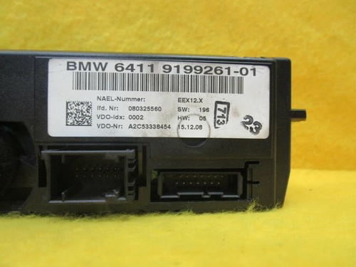 07 08 09 BMW 328i A/C Heat Temperature Climate Control Switch PN 6411-9199261-01 - Picture 5 of 6