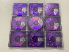 Confezione 10 Minidischi Viola Sharp 80 Minuti MD Registrabili Minidisk MD80