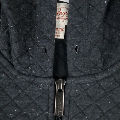 Sweat à Capuche Zippé Original Penguin Homme - Gris - Taille 2XL - Coton
