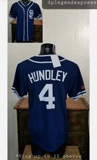 Padres San Diego HUNDLEY #4 Petco Blue Baseball SGA Graphic Jersey Adult LG