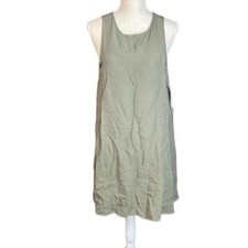 NWT Sharagano Sleeveless Dress Midi Green Womens Size 8P 8 Petite
