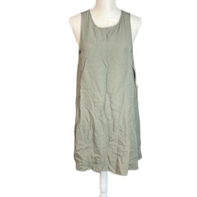 NWT Sharagano Sleeveless Dress Midi Green Womens Size 8P 8 Petite | eBay