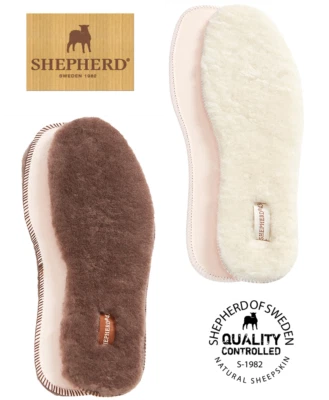 Shepherd of Sweden Moheda Genuine Sheepskin Unisex Insoles, New in Box