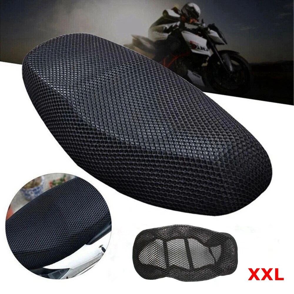 3D Mesh Seat Cover Anti-Slip Motorcycle Seat Cushion Fabric Waterproof  Breathable Motorcycle Net Cover Scooter Seat Cover Mesh, Insulation Chair