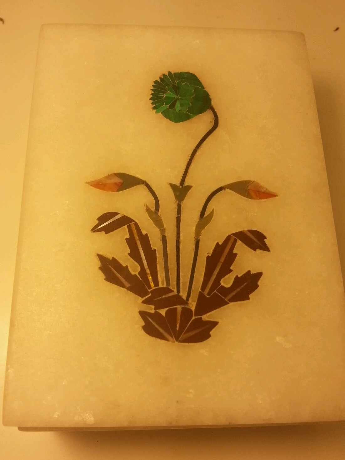 Vintage jewelry box with mysterious origins-image