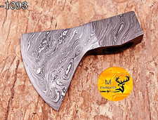 Hand Forged Damascus Steel Blade Axe Hatchet Head - Custom Made Axe 1093