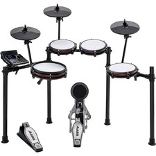 Alesis Nitro Max 8-Piece Electronic Drum Set With Bluetooth and BFD Sounds Black