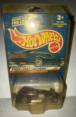 2000 Hot Wheels First Editions ''Hammered Coupe  #903 Sealed Hard Plastic