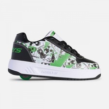Heelys Unisex Kids' Minecraft Kama Black/White/Green - HE04212102, Black/White/G