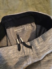 Abercrombie Kids Grey Marled Logo Sweat Shorts - Size 11/12