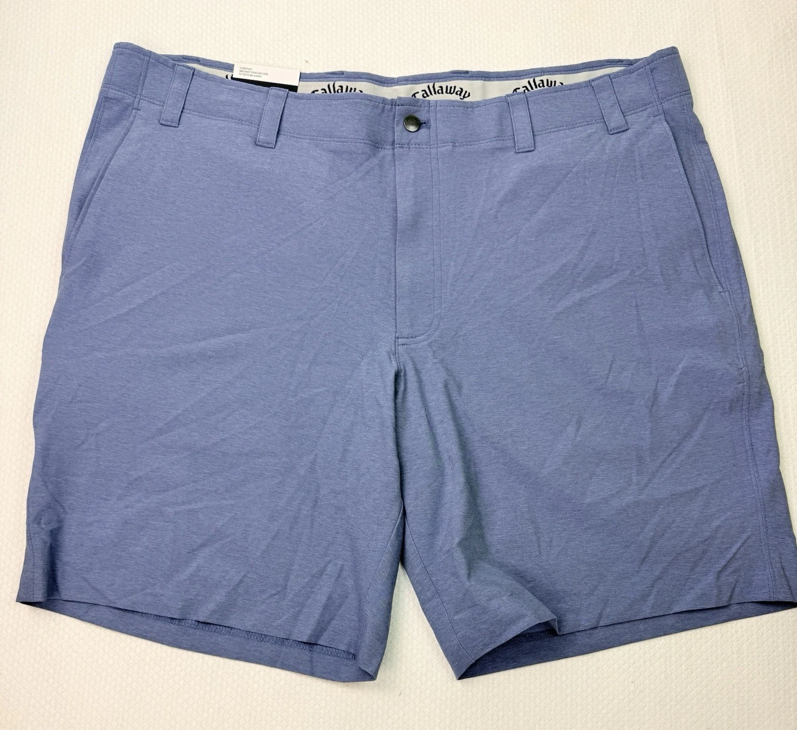 Callaway Mens Size 40 Blue Performance Opti-Dri Golf Shorts Media Pocket NEW