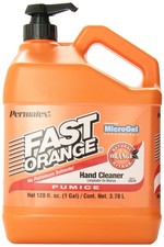 Permatex 25219-4PK Fast Orange Pumice Lotion Hand Cleaner with Pump, Smoothen...