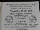 11/29/96 CRAIG A WHITFORD COIN AUCTON CATALOG * MICHIGAN NUMISMATIC 40th ANNIV. — photo 3