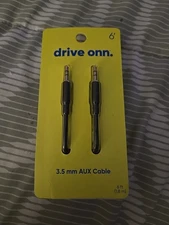 1 Drive Onn. 3.5 mm AUX Cable 6 ft New in Package