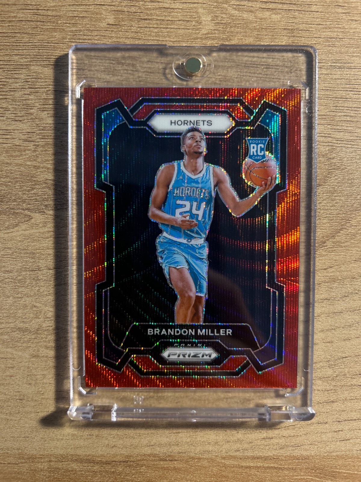 2023-24 Panini Prizm - Brandon Miller #152 Ruby Wave Prizm (RC)