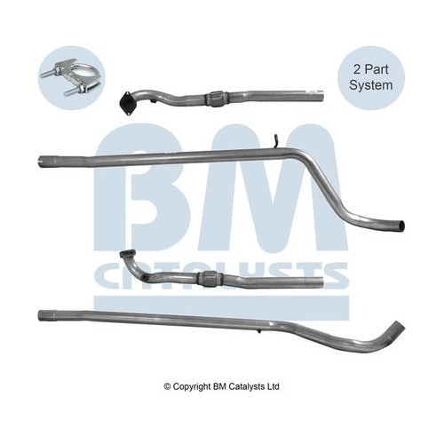 For ABARTH 500 / 595 / 695 2008 onwards Exhaust Pipe