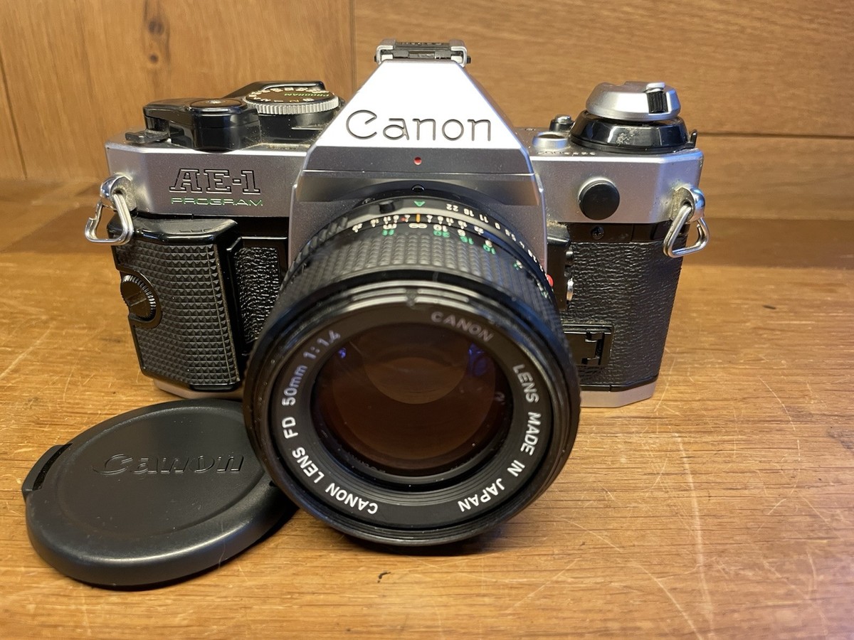 Near Mint ++* Canon AE-1 Program Film Camera New FD 50mm F Near Mint ++* Canon AE-1 Program Film Camera New FD 50mm F