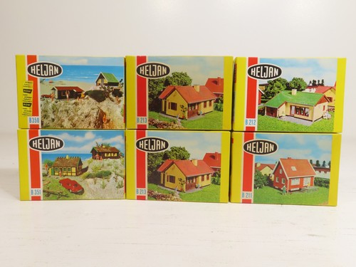 Heljan HO Kit de Construcción Vintage Lote de 6 Casas Cabañas Nuevo en Caja 12531  | Zustand: Used