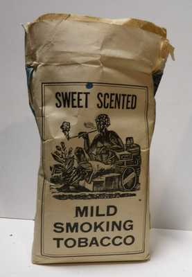 Antique 1926 Penn Tobacco Empty Sweet Scented Smoking Tobacco Bag W/Tax  Stamp