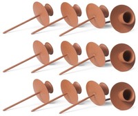 Novaliv KerzenstäNder Stabkerze, Kerzenpin, Kerzenhalter, 12X Stabkerzen Rost