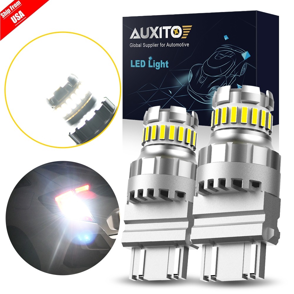 AUXITO 3157 3156 4114 LED DRL Driving Daytime Running Light Bulb Kit 6000K White