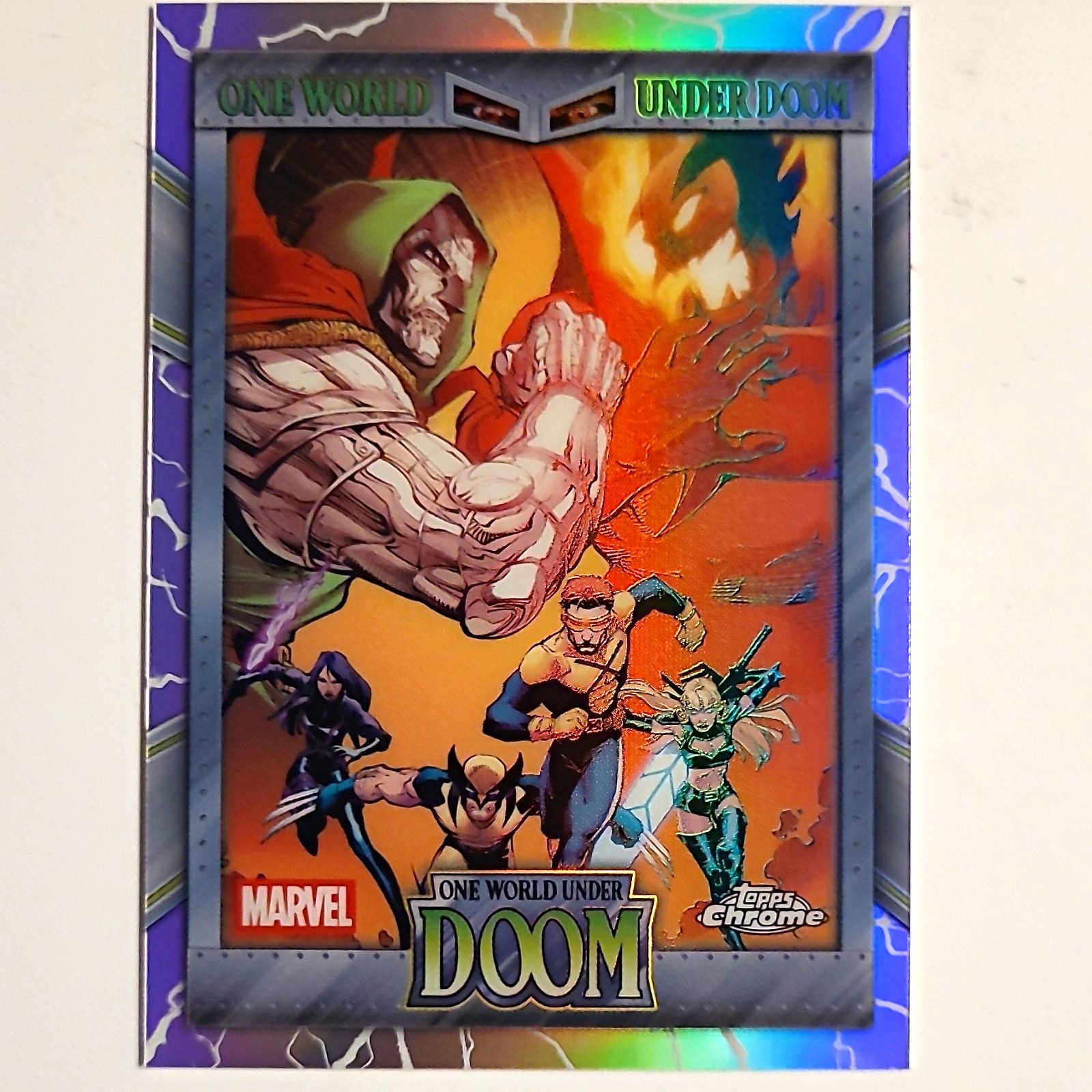 Topps 2026 Topps Chrome Marvel One World Under Doom Insert Card OW-09