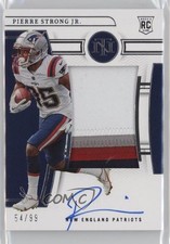 2022 Panini National Treasures Rookie 54/99 Pierre Strong Jr Patch Auto 1d59