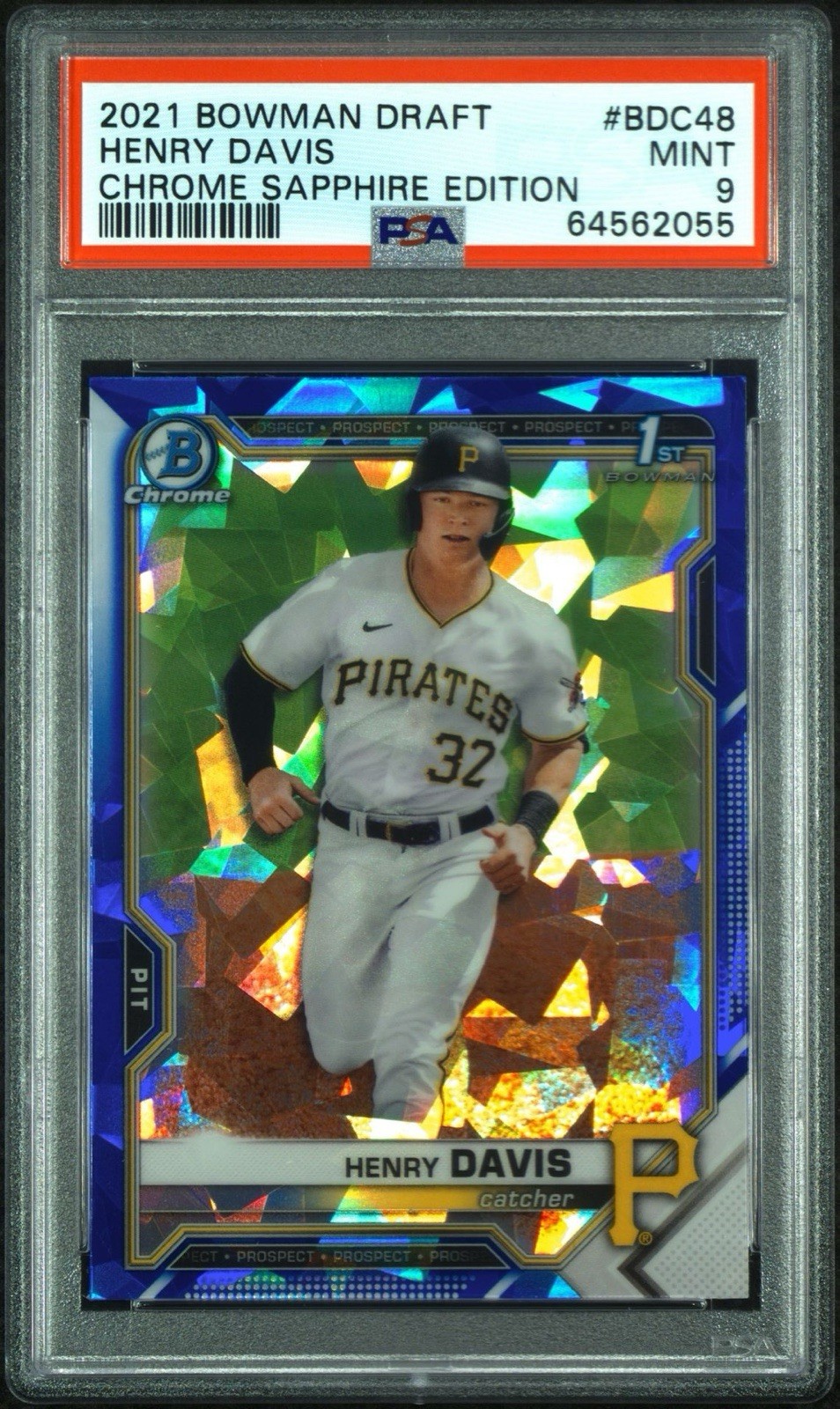 HENRY DAVIS - 2021 BOWMAN DRAFT CHROME - SAPPHIRE EDITION BDC48