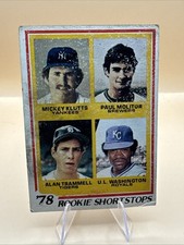 1978 Topps Rookie Shortstops Molitor Trammell RC #707 Vintage GD