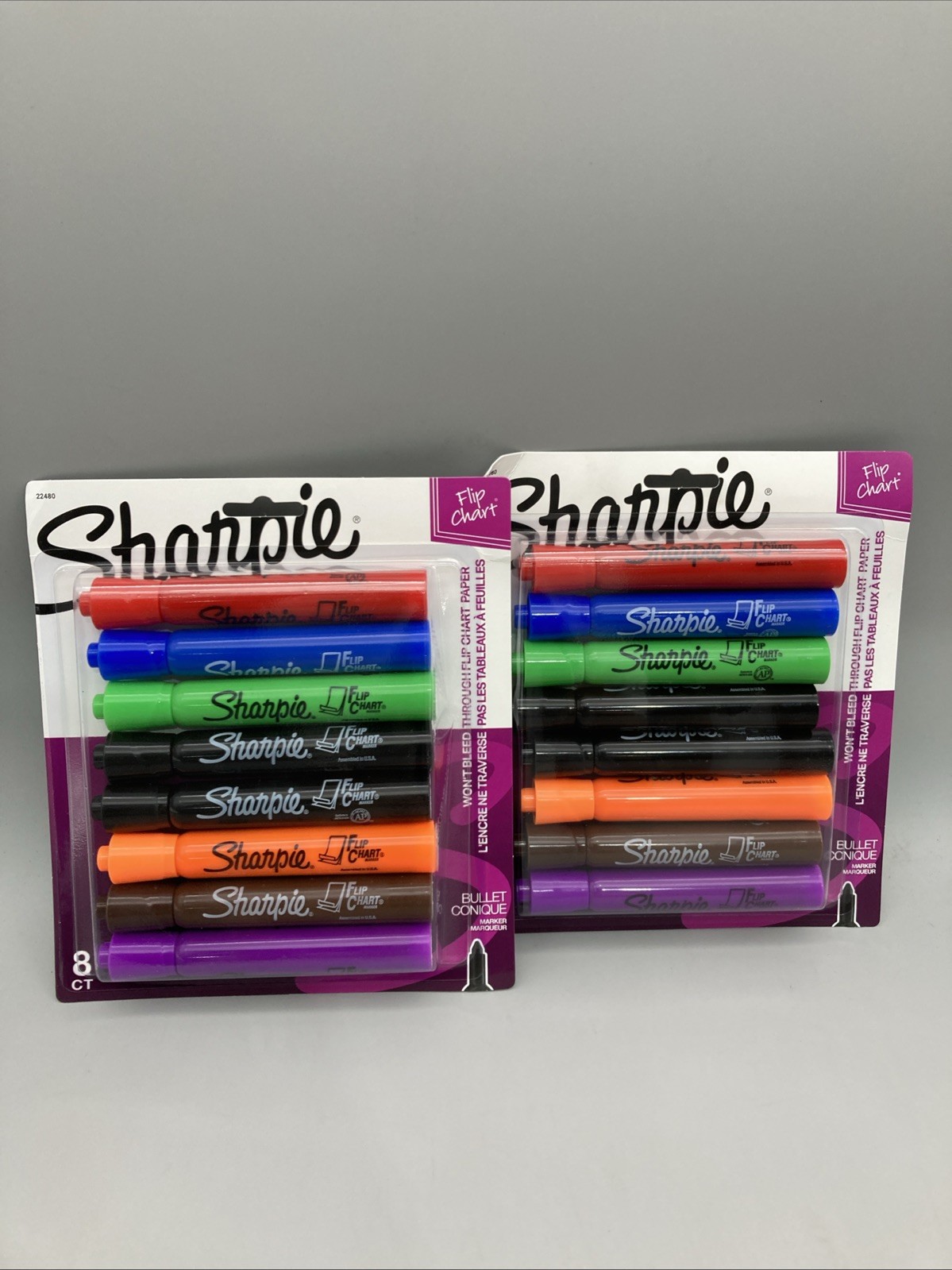 Bullet Tip Assorted Colors 8pc Each Brand New