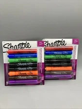 2 Pack Sharpie Flip Chart Markers Bullet Tip Assorted Colors 8pc Each Brand New
