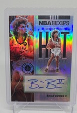 2019-20 Panini NBA Hoops Premium Stock - Hot Signature Rookies Brian Bowen II...
