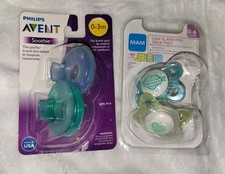 Set Of Avent  MAM Pacifiers 0-3 Mo And 0-6 Mo 4 New Pacifiers