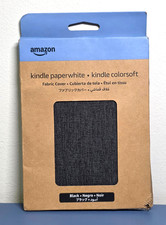 Amazon Kindle Paperwhite Colorsoft Fabric Case Black 12th Gen NEW SEALED