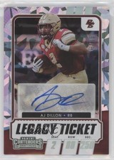 2021 Contenders Draft Picks Legacy Cracked Ice Ticket 16/23 AJ Dillon Auto w6g