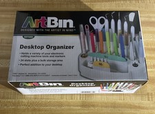 ArtBin 6974AG Desktop Accessory Storage with 24 Slots, Art Craft Organizer