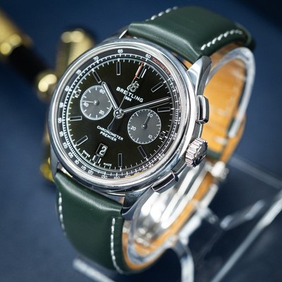 Mint Breitling Premier ''Bentley British Racing Green'' B01 Chrono 42mm AB0118 B&P
