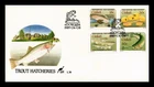 Dr Jim Stamps Ciskei First Day Cover Trout Hatcheries 1989 4v Set Monarch Size