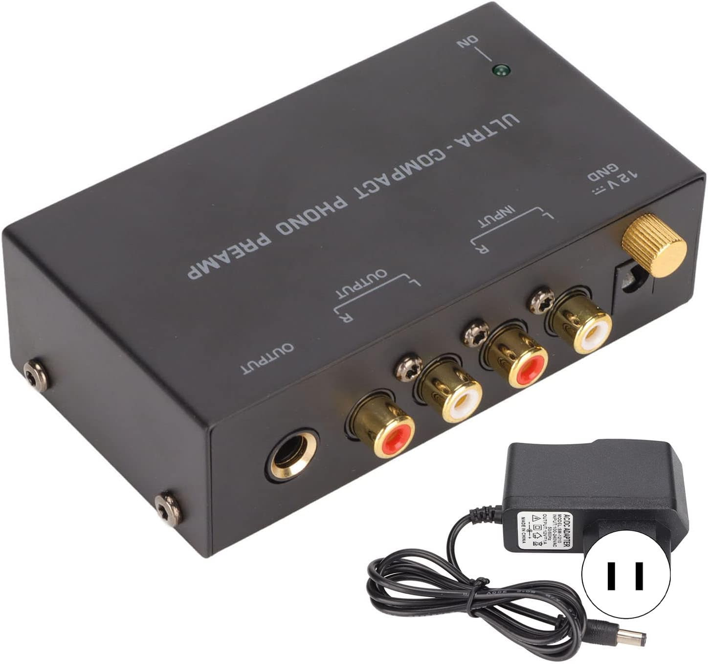 Phono Turntable Preamp Dual Gain Low Noise Preamplifier