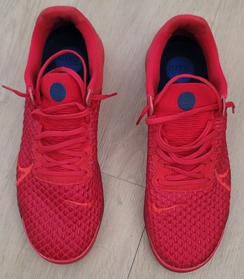Nike React Gato University Red FlyKnit Men's Soccer Sneaker CT0550-600