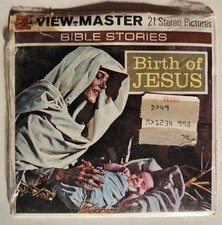 1947 Birth of Jesus View-Master Packet B875 3 Reel Set Booklet Church Craft