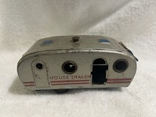 Vintage Japan SSS Shioji Co. Tin Camper Travel Trailer 1950s Metal Toy