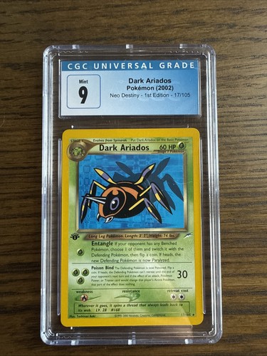 Dark Ariados (1st Edition) graded CGC 9 for sale on eBay